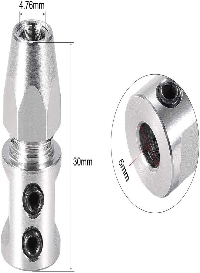 Heyiarbeit Flex Collet Coupler CNC Stainless Steel for 5mm Motor Shaft and 4.76mm Flex Shaft Flexible Coupling DIY RC Boat Submarine Positive 1Pcs - Image 2